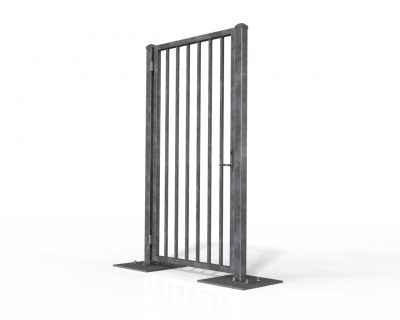 Pedestrian swing gate single leaf